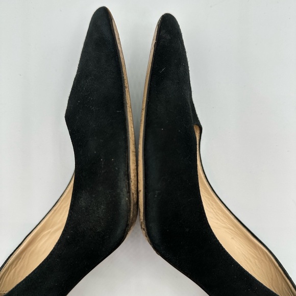 Barney’s New York Classic Black Suede Leather Heel Pumps - Picture 4 of 15